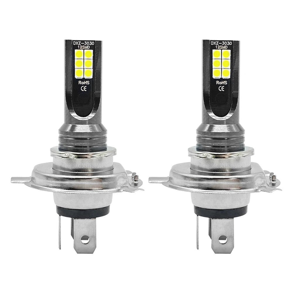 2Pcs LED H4 H7 H11 Car Headlight  H8 H9 H10 H1 H3 Car Fog Light Bulbs 9005 9006 Auto Driving Running Lamps 12000LM 80W 12V 24V