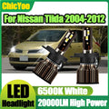 6500K White H4 High Low Beam LED Headlights Plug and Play Car Headlamps 3570 CSP Chips 12V