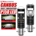 1/2PC P15D LED Motorcycle Headlight Bulbs 3570+1860 CSP Chips White Hi Lo Beam Moto Scoote
