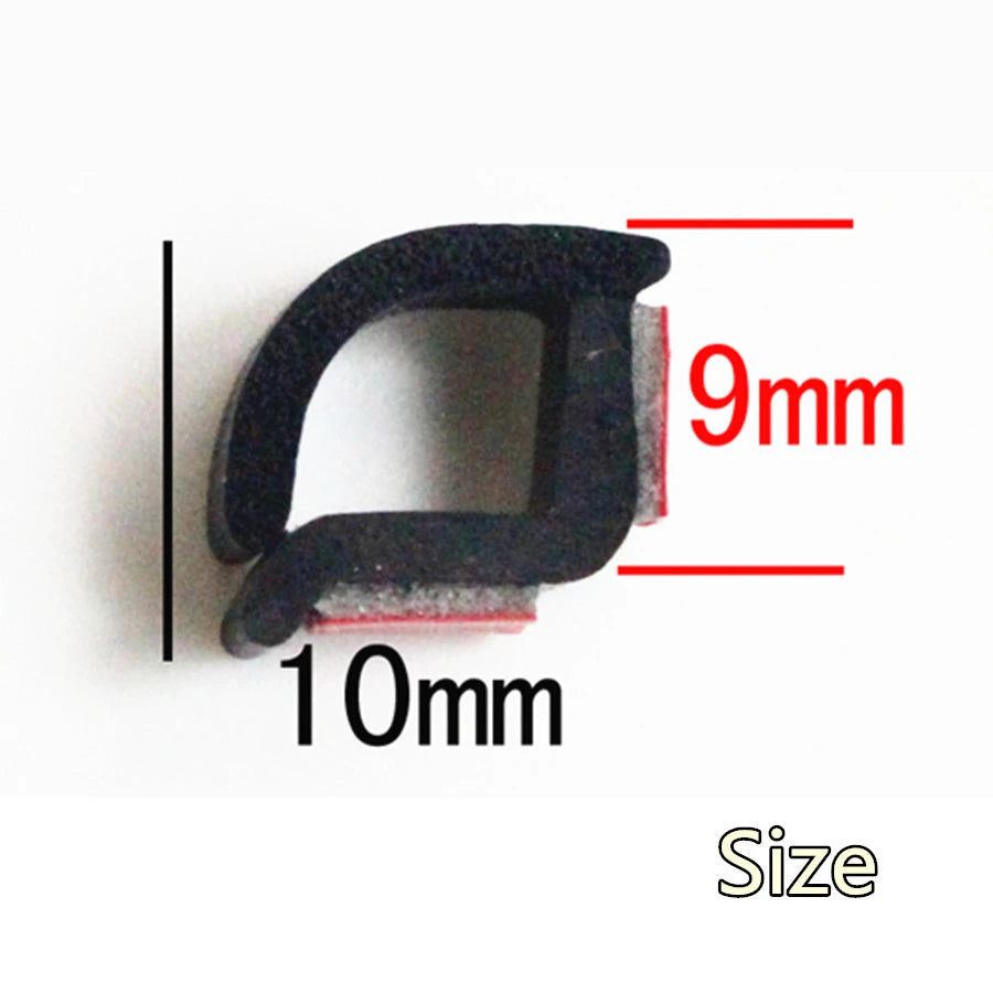 2 X 80cm B Type B Pillar Car Rubber Seal Strip Anti-Noise Dustproof 3M EPDM Rubber Dual Si