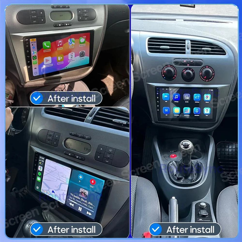 Autoradio For Seat Leon 2 Mk2 2005 2006 2007 2008-2012 Carplay Auto Screen Car Radio Andro | AUTOKITSHOP