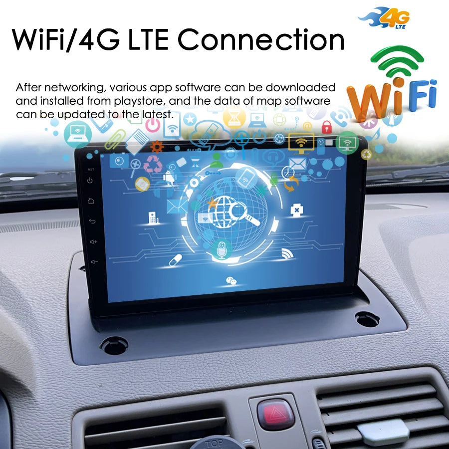 Android AI Voice Control Car Radio For Volvo XC90 XC 90 2002 - 2014 Audio Multimedia Video