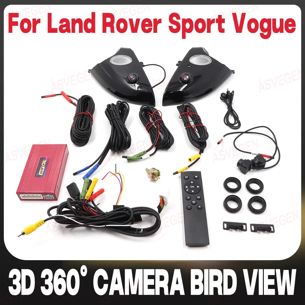 3D 360° Camera For Land Rover Range Rover Sport Vogue L494 L405 2013-2017 Bird View Front