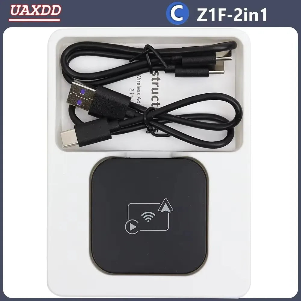 2in1 gps MP5 Box Wired to Wireless CarPlay and Android Auto 5GHz WiFi5 Transmission Speed