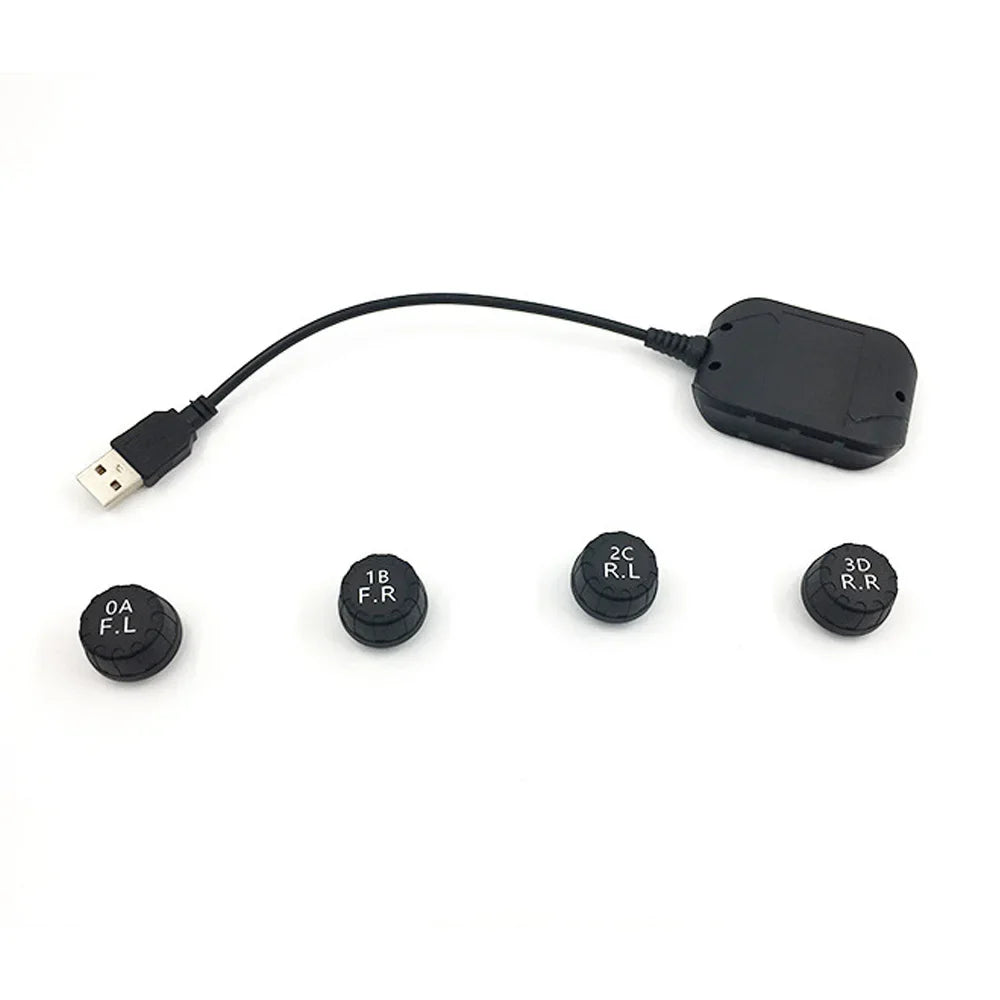Smart USB Android Wireless TPMS Tire Pressure Monitoring System 5V Internal External for N