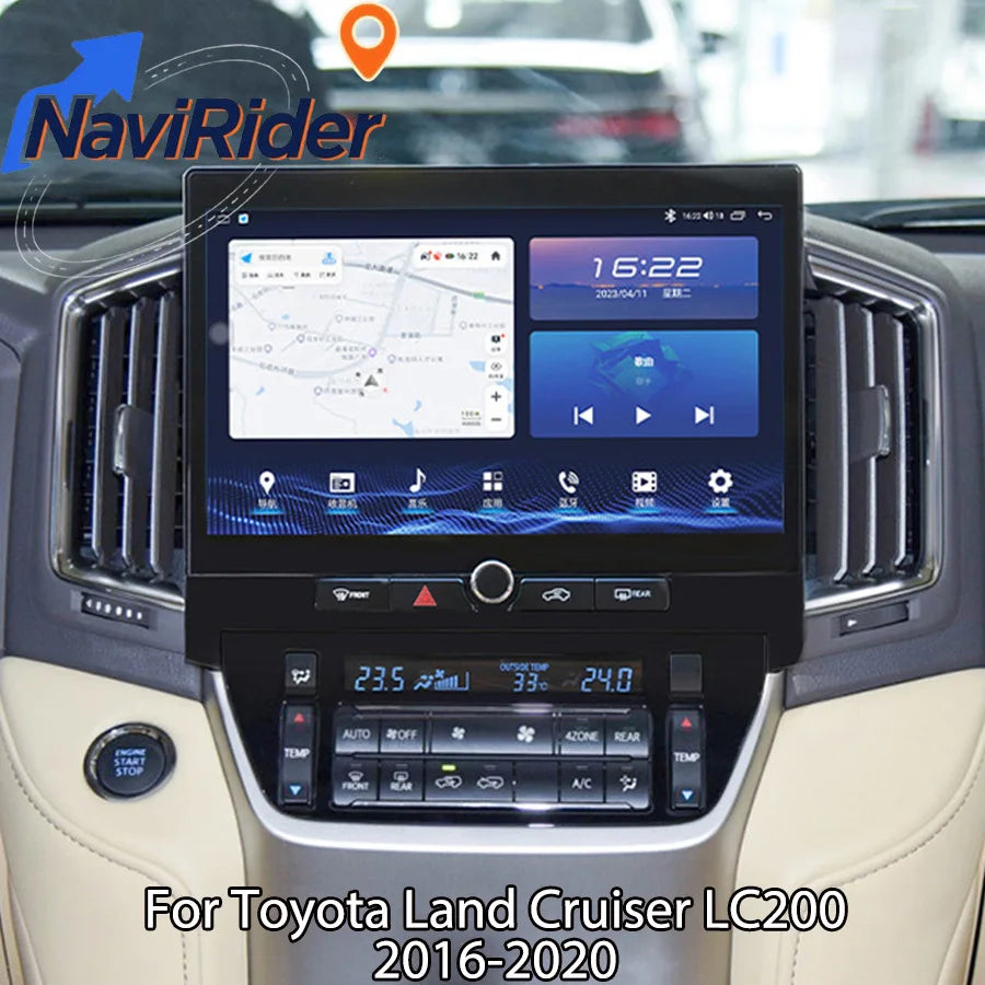 11.6" 2K Qled Screen For Toyota Land Cruiser 200 LC200 2016-2020 Navigation Radio Stereo M