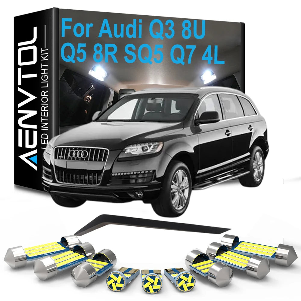 LED Interior Light Kit for Audi SQ5 Q7 Q3 - Canbus Error-Free Interior Bulbs