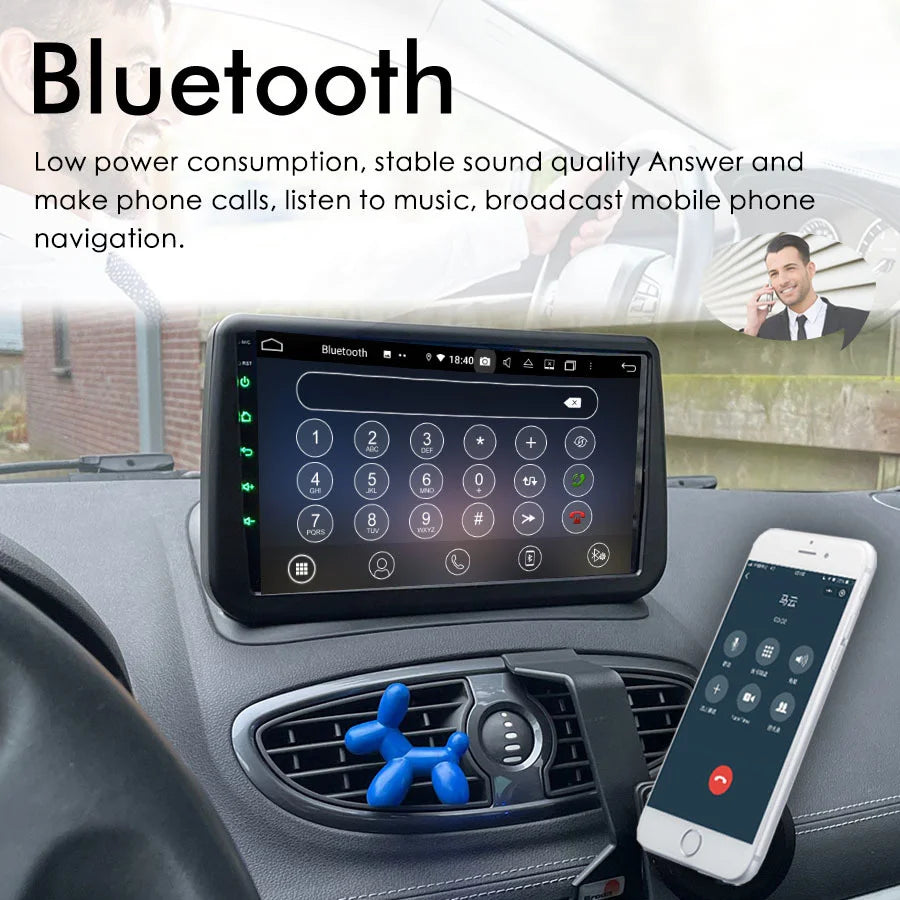 128GB ROM Android 14 Radio 2Din For Renault Clio 3 Clio3 2006 + Navigation GPS Touch Scree