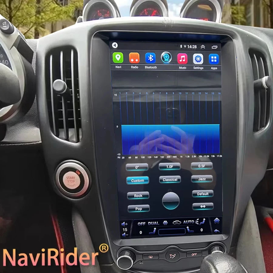 13.8" QLED Screen For Nissan 370Z 2008 - 2019 Android Car Radio Carplay Head Unit Multimed