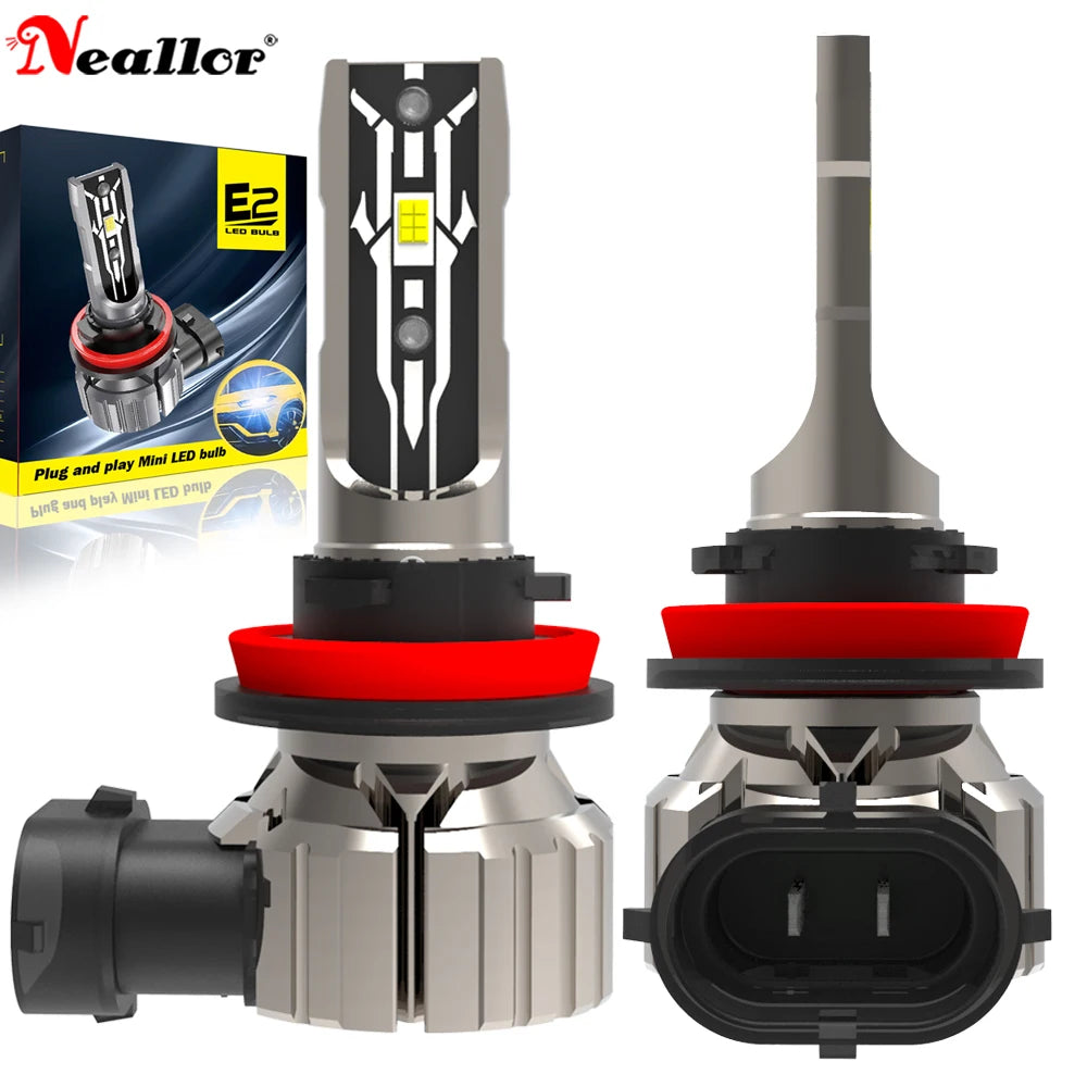 2x H11 H8 Led Fog Lights Headlight Canbus H16 H9 Car Bulb 6000K Diode Driving Running Lamp