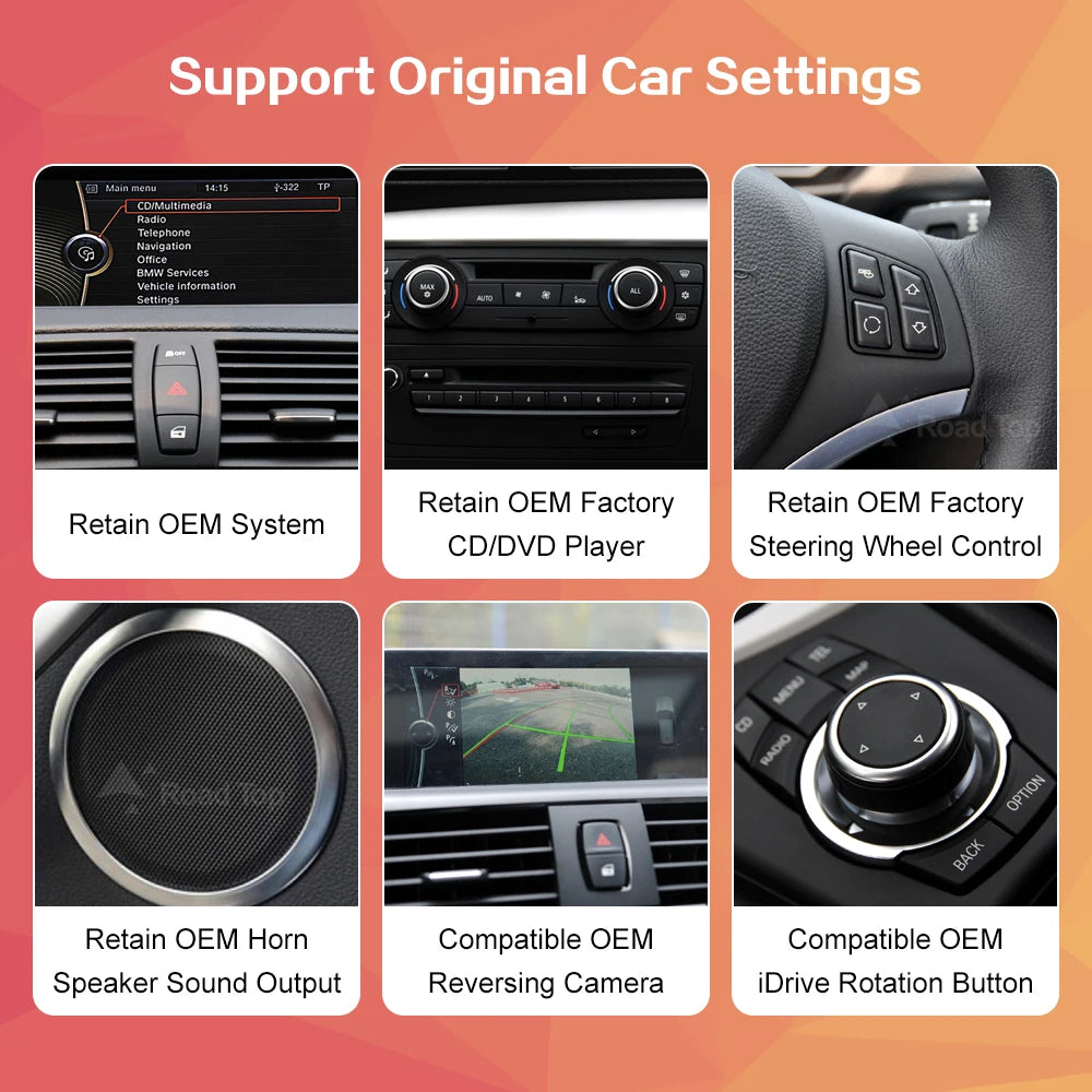10.25" Wireless CarPlay Android Auto Car Multimedia player For BMW 1 Series E81 E82 E87 E8 | AUTOKITSHOP