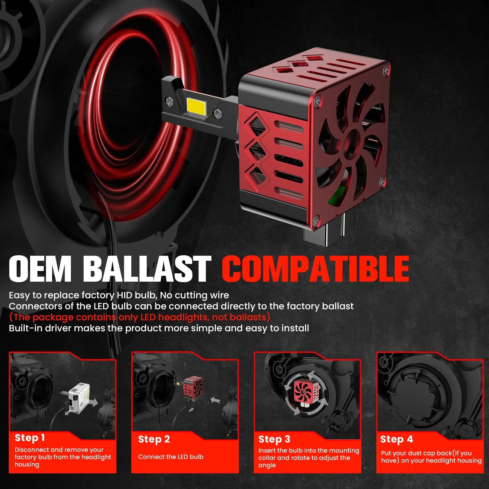 D SERIES Car LED Headlight Bulbs D1S D3S D2S D4S D5S 160W Canbus HID 12V 24V Turbo Auto La