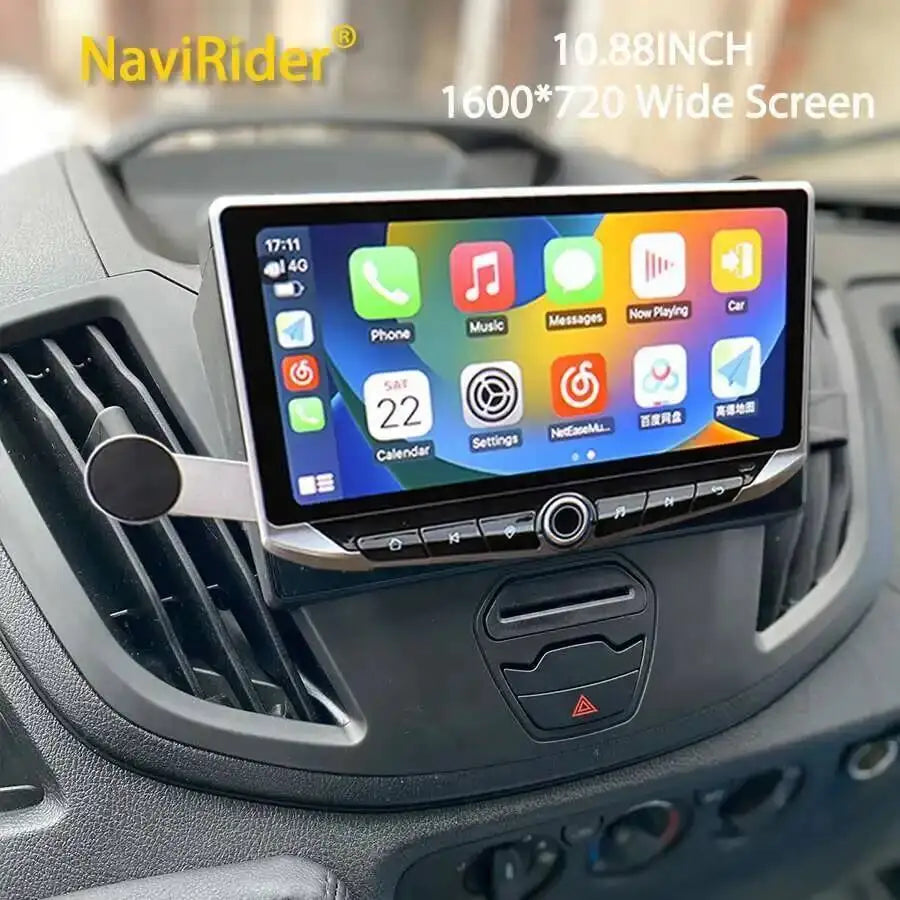 10.88" Carplay Stereofor Ford TRANSIT 2015-2018 Type-C Charging Mobile holder GPS Multimed