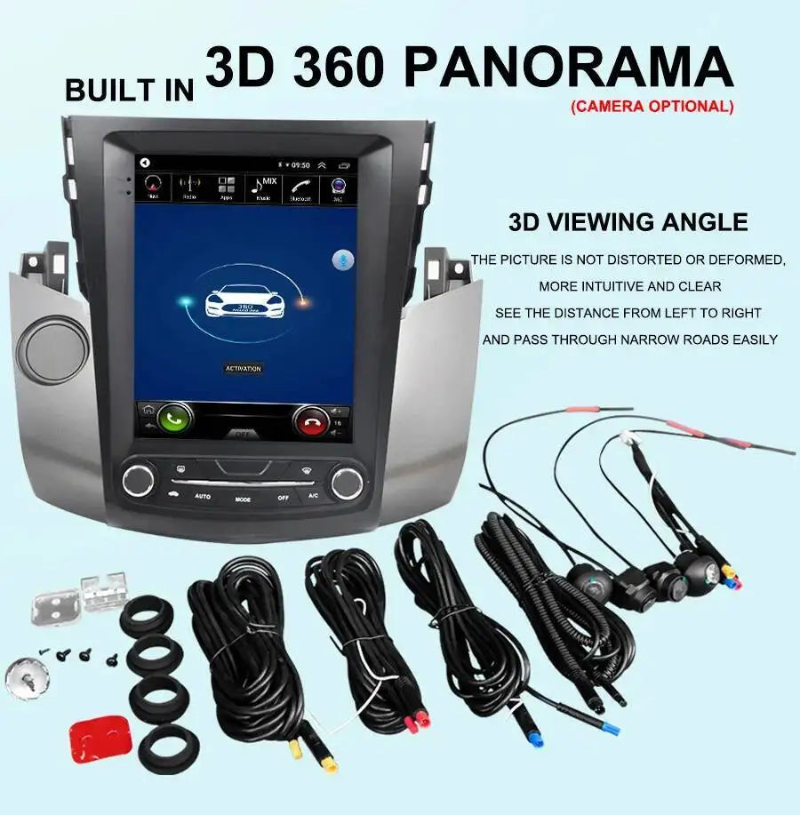 10.4" Touch Screen Car Radio For Toyota RAV4 Rav 4 2008-2010-2011 Android 15 AUTO Car Mult