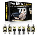 LED Interior Light Kit for BMW 5 Series E34 E39 E69 E61 F19 F11 Sedan Wagon Front Rear Dome Map Light CANBUS - Canbus...
