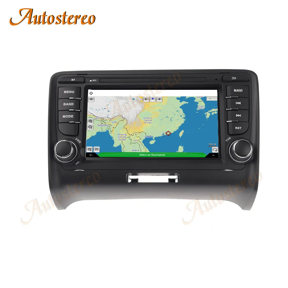 7 Inch Android 14 Carplay For AUDI TT 2009-2015 Car GPS navigation Head Unit Multimedia Pl