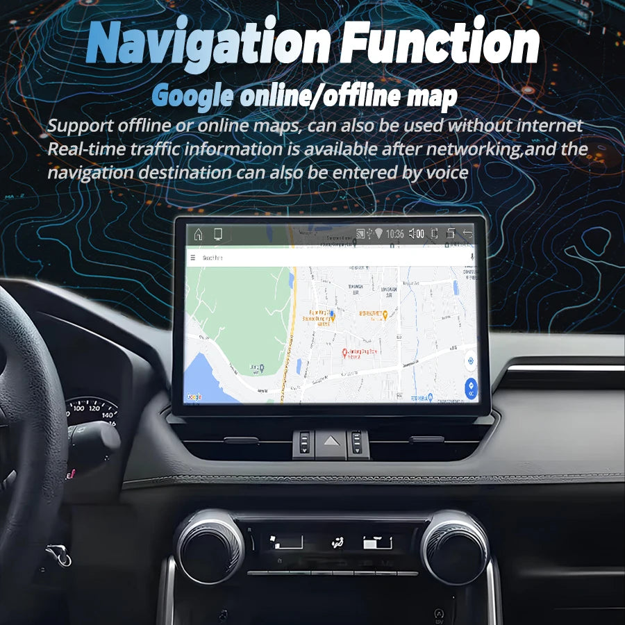 12.5" For Toyota RAV4 RAV 4 2018 2020 2022 2K Car Radio 2 Din Android 15 Carplay Multimedi