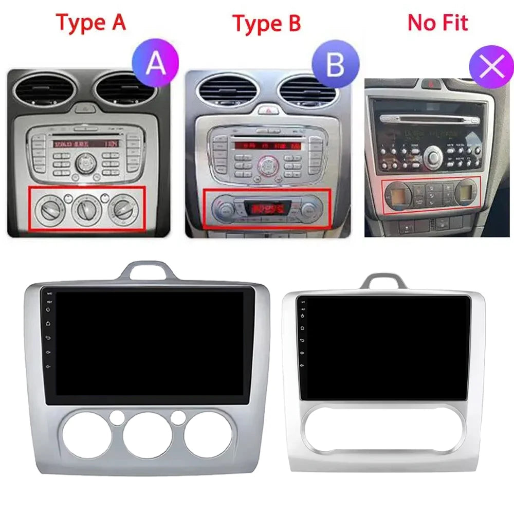 Android 16 Wireless CarPlay Auto Radio Car Multimedia GPS Video For Ford Focus 2 3 Mk2 Mk3