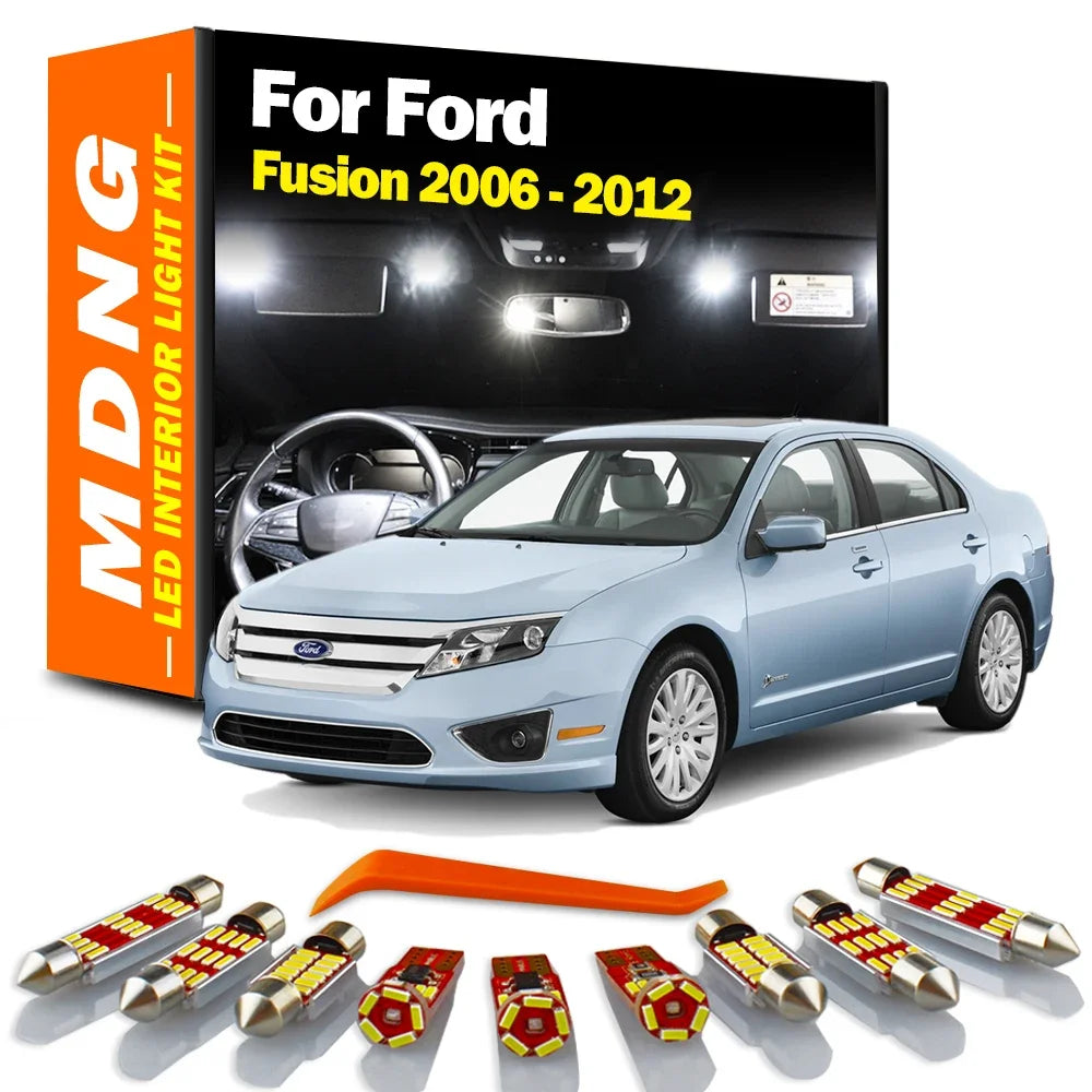 LED Interior Light Kit for Ford Fusion - Canbus Error-Free Bulbs | AUTOKITSHOP