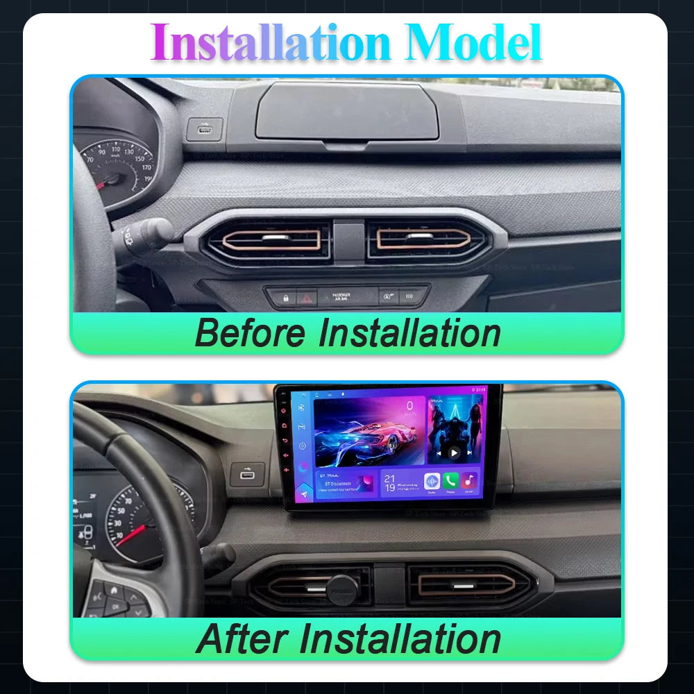 Car Radio For Renault Sandero 2021-2023 Android 16 Multimedia Video Player Auto Mirror Lin | AUTOKITSHOP