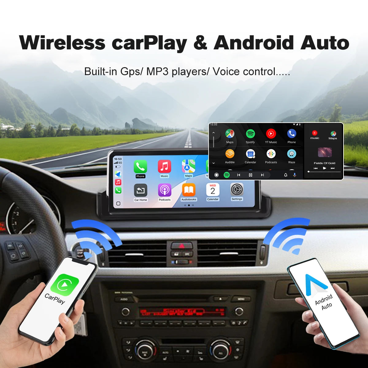 10.25“Wireless Carplay Android auto Multimedia Player Car Radio For BMW 3 Series E90 E91 E | AUTOKITSHOP