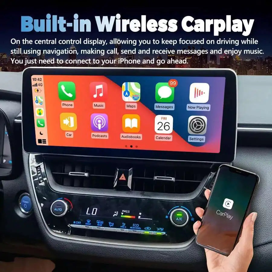 12.3inch Radio For Toyota Corolla 2019+ Car Multimedia Player GPS Navigation Stereo Tape R | AUTOKITSHOP