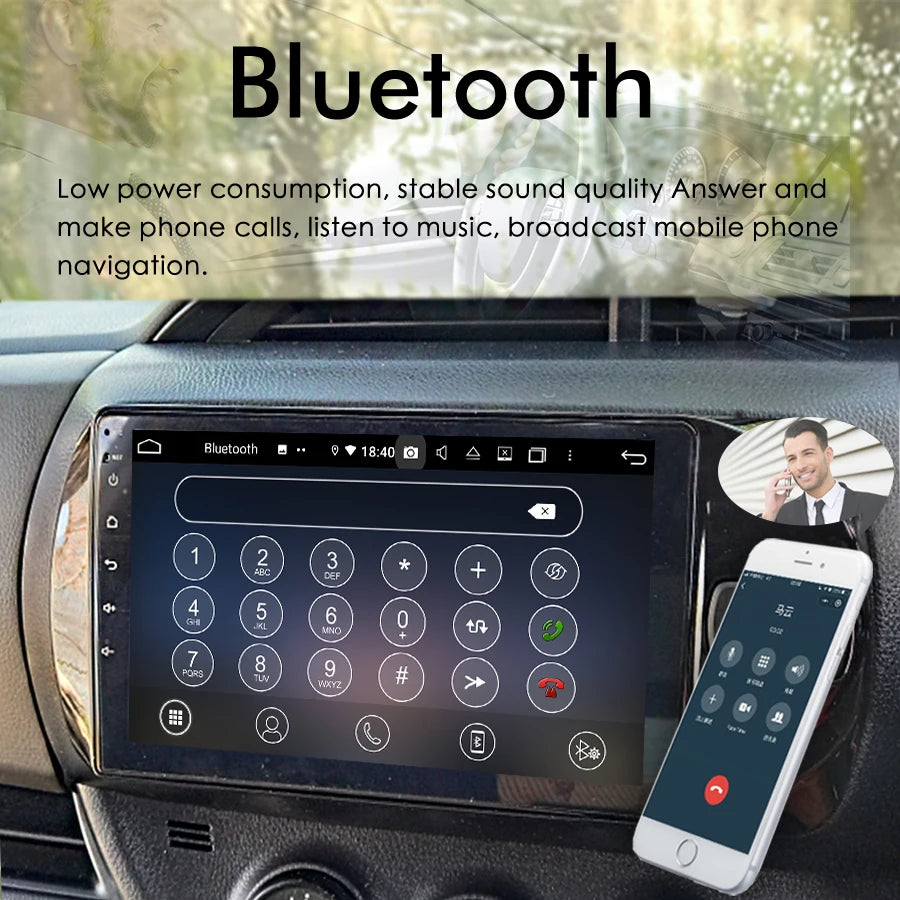 AI Voice Android14 Big Screen Car Video Player Radio Upgrade For Toyota Vitz 3 III XP130 1