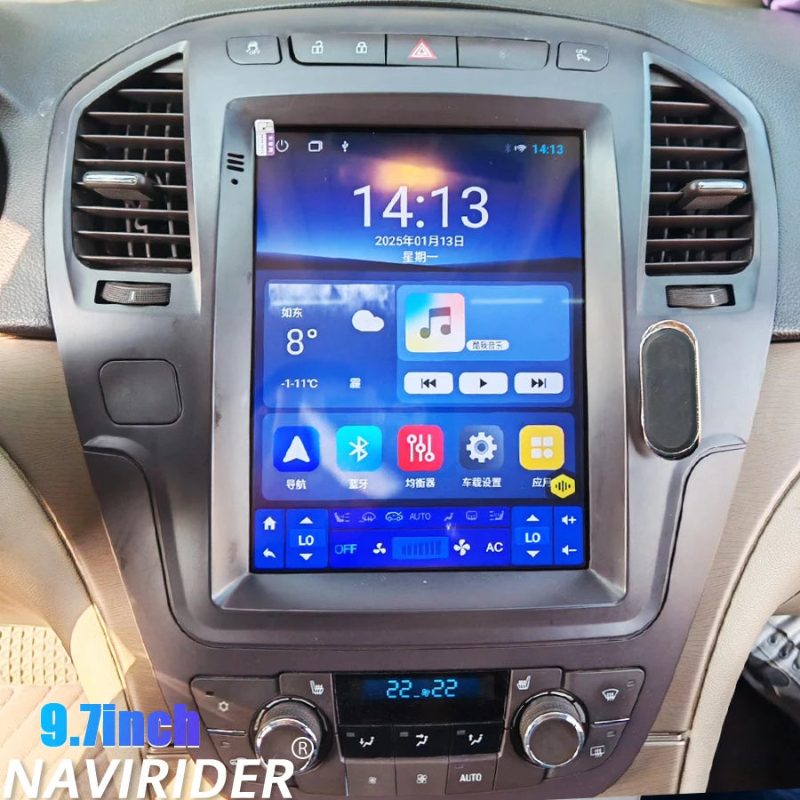 Wireless CarPlay Bluetooth Android 15 Radio Stereo For Opel Insignia Buick Regal 2009-2013