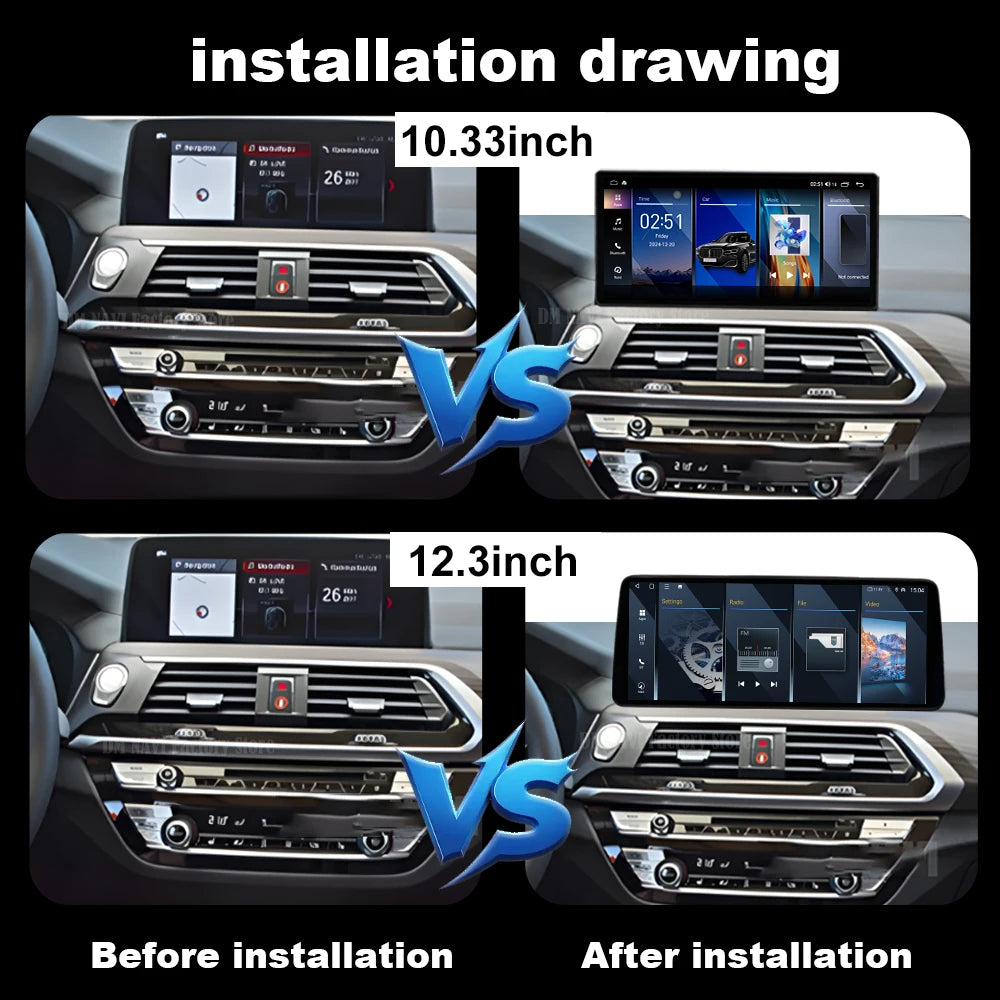 Android OS for BMW X3 G01 X4 G02 2018 - 2020 EVO System Car Radio Video Player Carplay DSP