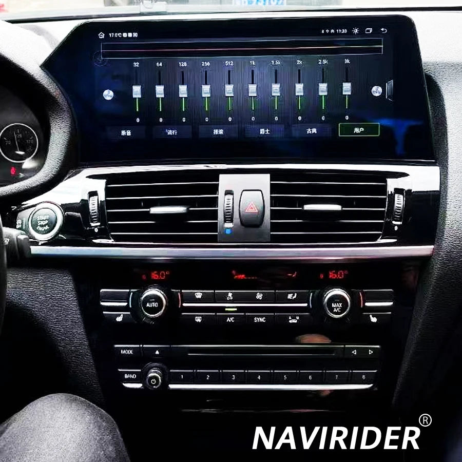 BT Carplay Android qled Screen Radio For BMW X3 F25 X4 F26 2010-2018 CIC NBT EVO GPS Multi