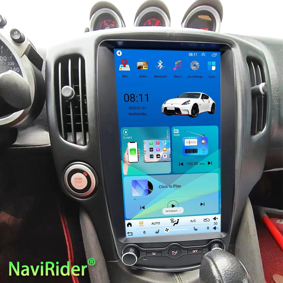 Android Screen For Nissan 370Z 2008-2019 Car Radio GPS Navigation Multimedia Video Player