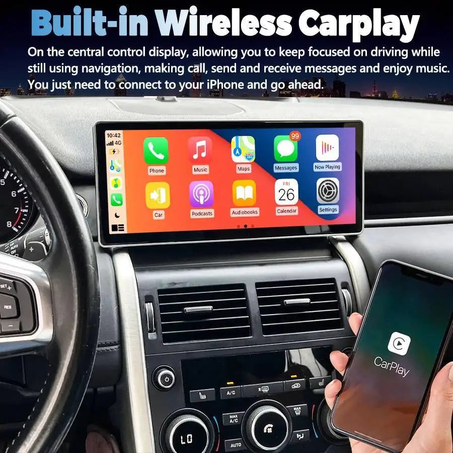 12.3" Navi Android 15 DSP Stereo For Land Rover Discovery Freelander 2015-2019 HU Car Mult