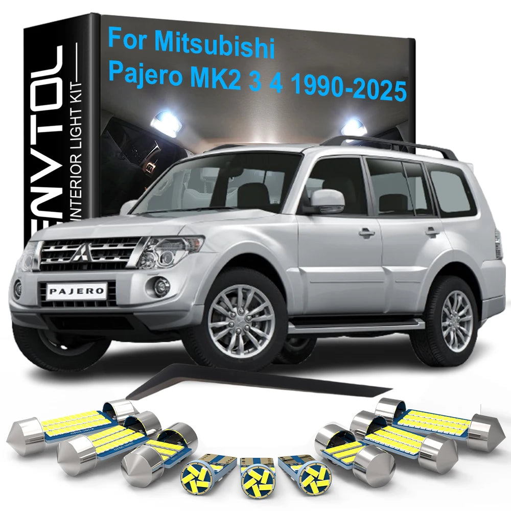 LED Interior Light Kit for Mitsubishi Pajero MK2 3 4 V20 V40 V60 V80 V73 V93 1990-2025 - Canbus Dome Map Door Trunk B...