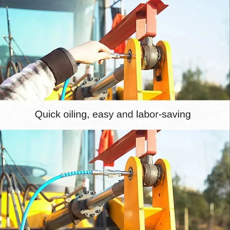 Manual Grease Pump Mini Grease Gun Coupler 10000PSI Syringe Lubrication Nozzle Oil Pump Filling  - Automotive LED Light
