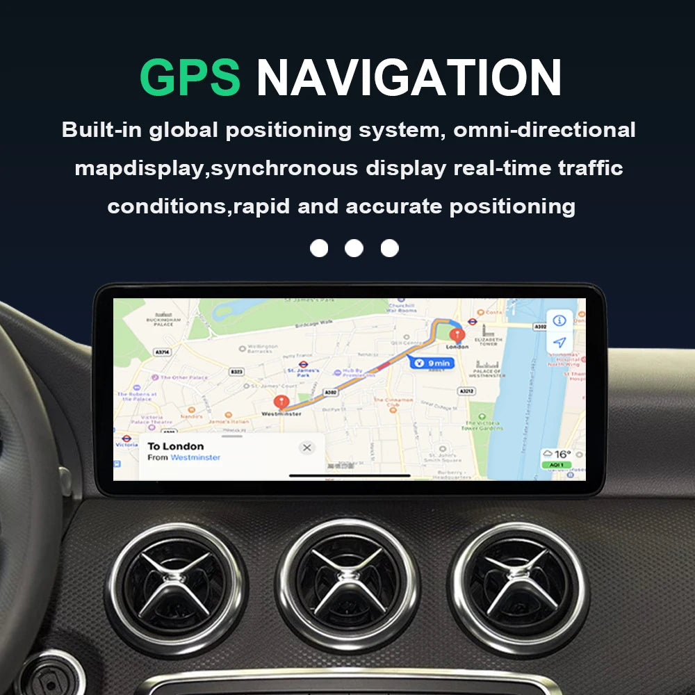 10.33 "/12.3" Android 14 Wireless Carplay for Mercedes Benz E Class W212 2009 - 2015 Car R