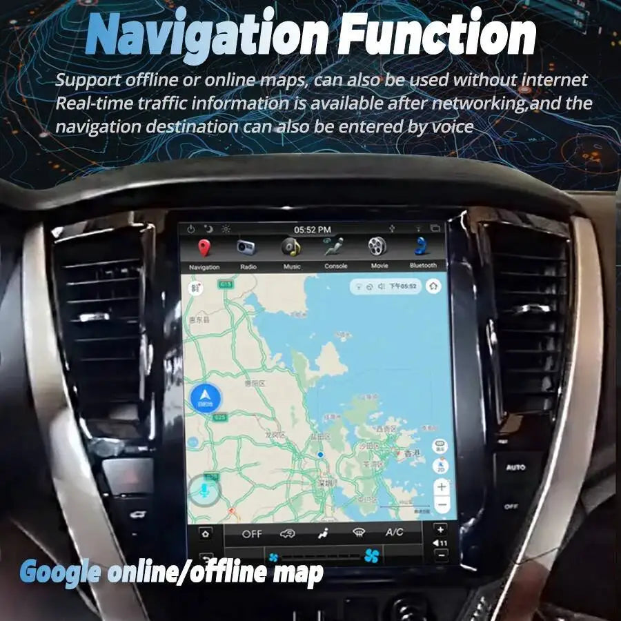 12.1inch For Mitsubishi Pajero Sport 2016~2021 Stereo Autoradio GPS Carplay Navi Head Unit