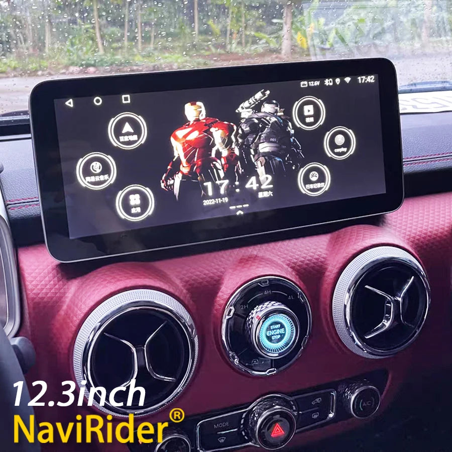 12.3inch Android Car Multimedia Player For Baic BJ40 2018-2023 Stereo Carplay Audio Radio