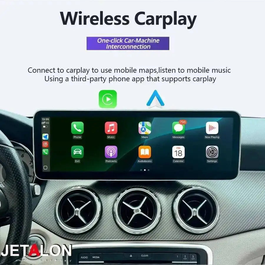 Android 14 Carplay Multimedia Player 14.9" Car Stereo Radio For Mercedes Benz A Class CLA  | AUTOKITSHOP