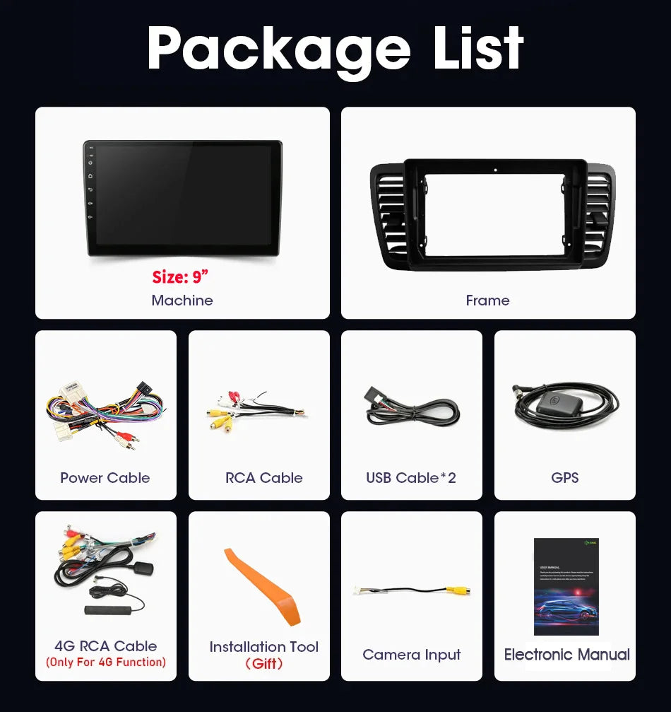 For Subaru Outback 3 Legacy 4 2003-2009 Android 14 Car Stereo Radio Multimedia Video Playe