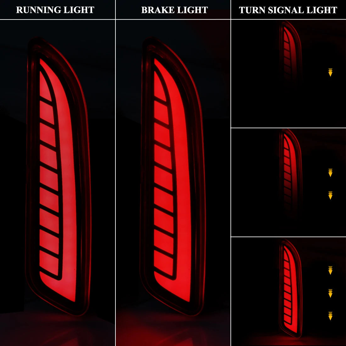 LED Rear Bumper Reflector Light For Toyota Corolla Cross 2020 2021 Car Strop Brake Warning | AUTOKITSHOP
