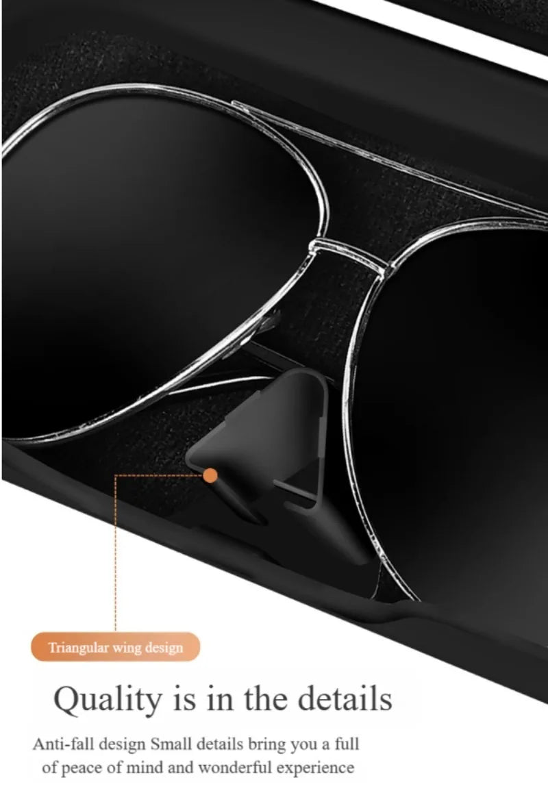 Car Sunshade Glasses Storage Box, Car Portable Universal Sunglasses Glasses Box