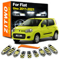 ZITWO 6Pcs Car LED Bulb Interior Dome Map Reading Light Kit For Fiat Uno 2011- 2 for Fiat 2011-2015 - Canbus LED Car Lig