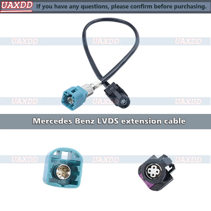 For Mercedes Benz extension 4-core coaxial cables Car coaxial connector Fakra HSD LVDS 4pi
