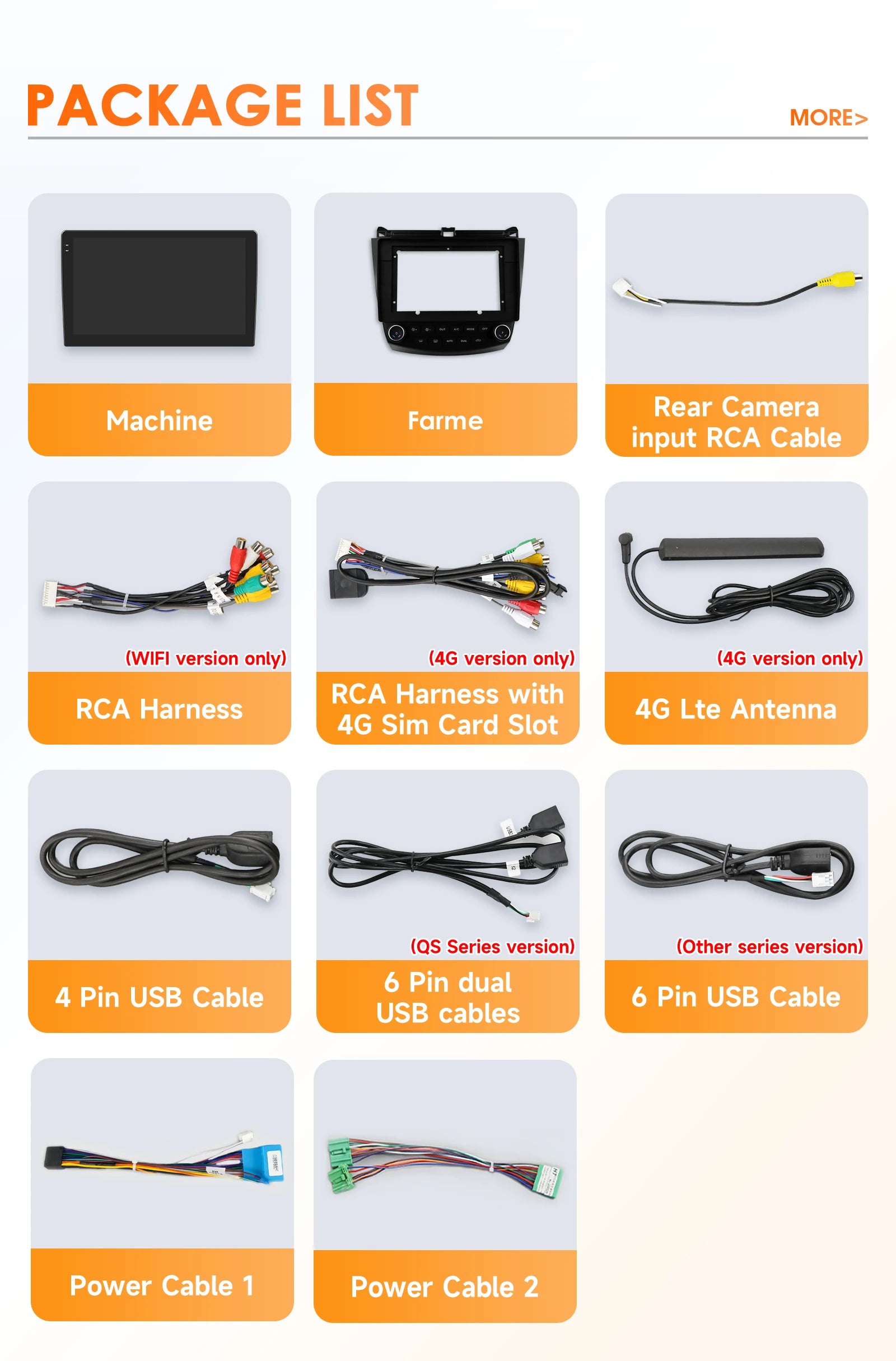 Carplay Android Car Radio For Honda ACCORD 7 2003-2007 Multimedia player GPS Navi Stereo 6