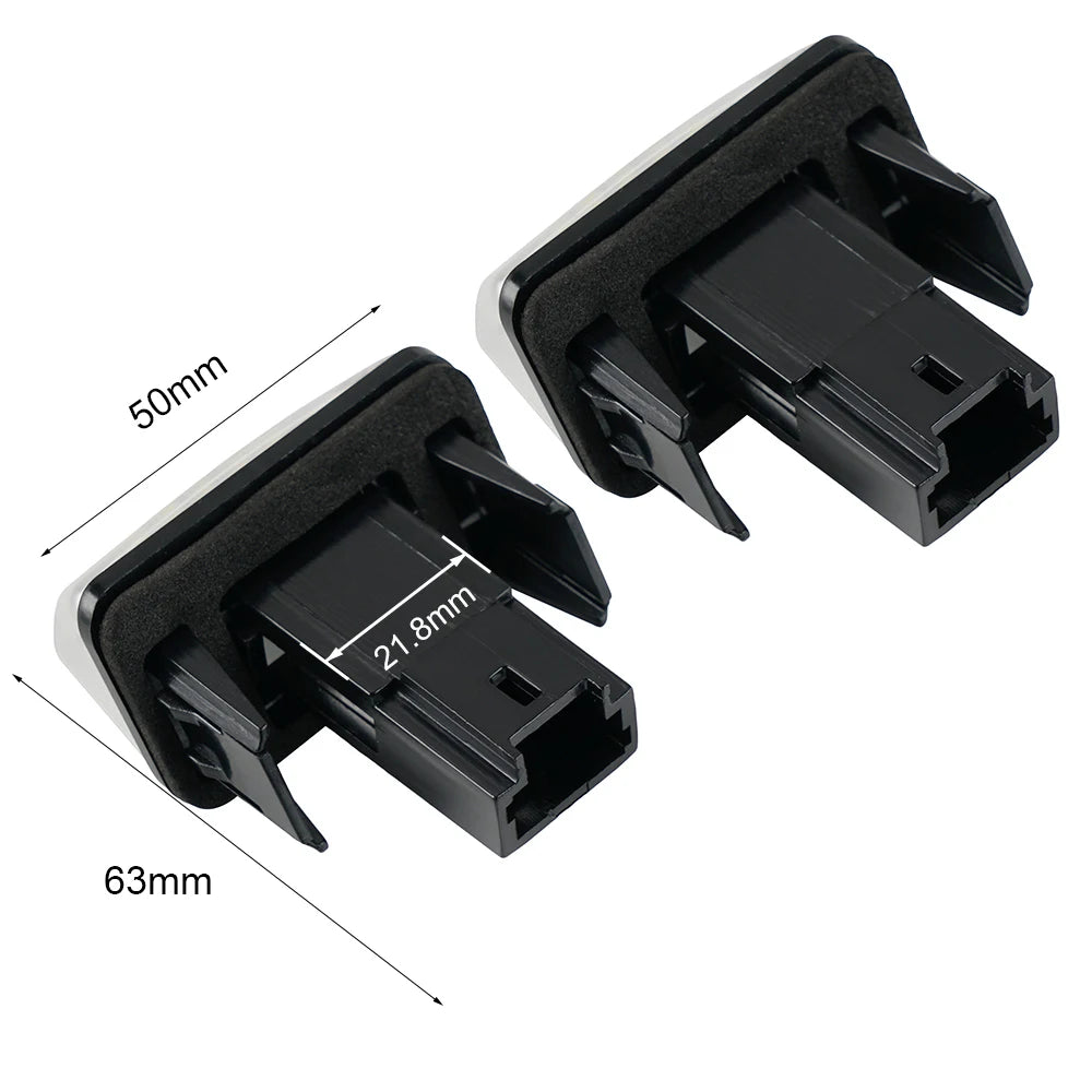 BEVINSEE 2pcs LED Licence Number Plate Lights For Citroen C5 01-08 C4 Grand Picasso 2006-2