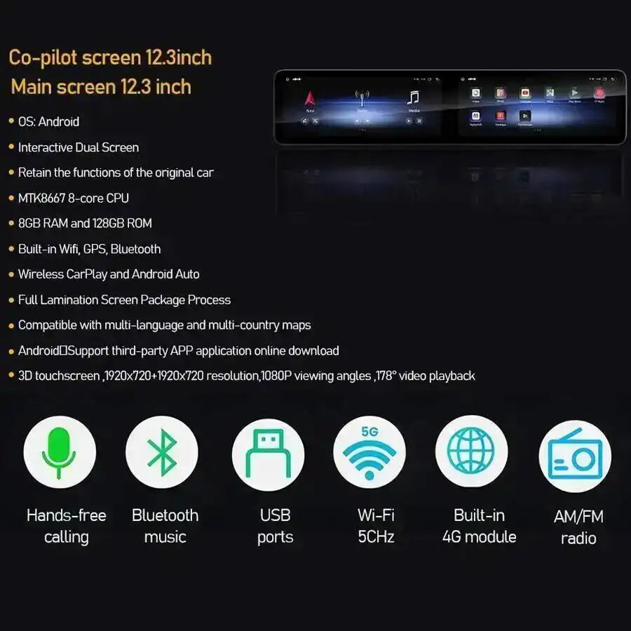 RGB - Ambient Light - for CClass GLC 2015-2021 - Car Interior Lighting