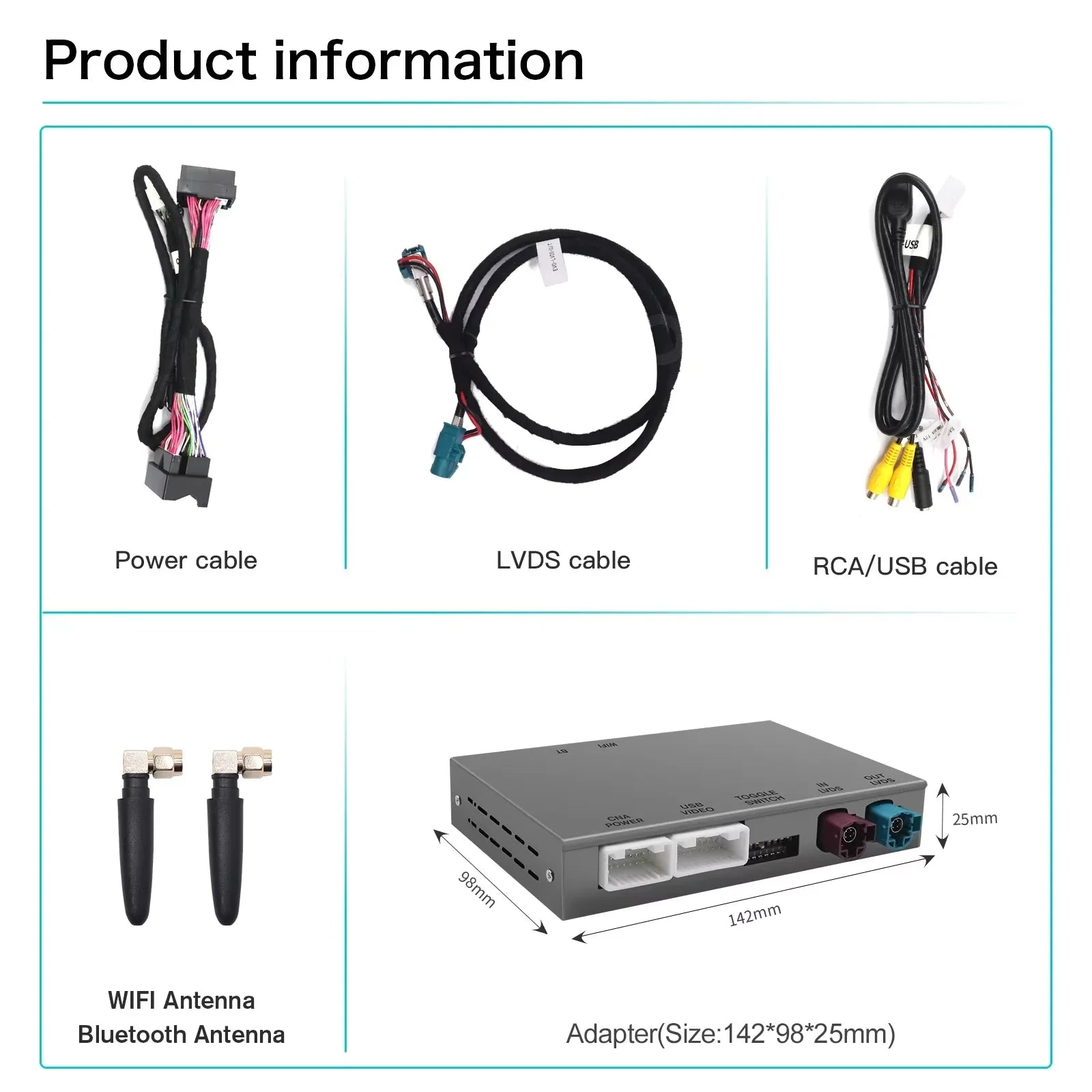 AUTOABC Wireless CarPlay Android Auto retrofit kit decoder box for BMW EVO MGU ID5 6 7 Sys