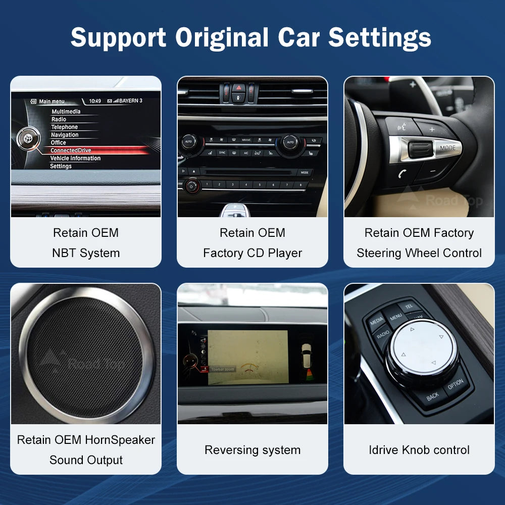 1920*720 Multimedia Display For BMW X5 F15 2014-2016 NBT Touch Screen Wireless Carplay And | AUTOKITSHOP