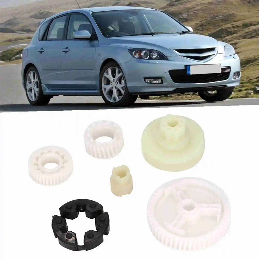 6pcs Car Power Window Regulator Motor Gear Kit For Mazda 3 5 6 CX-7 CX-9 RX-8 Replacement Parts  - Automotive LED Light