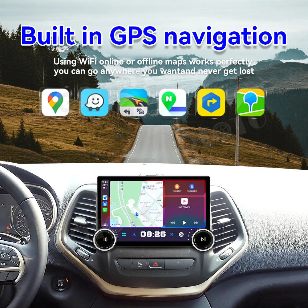 Professional Grade HD Touch Screen Android 15 Wireless CarPlay GPS Navigation Stereo Head